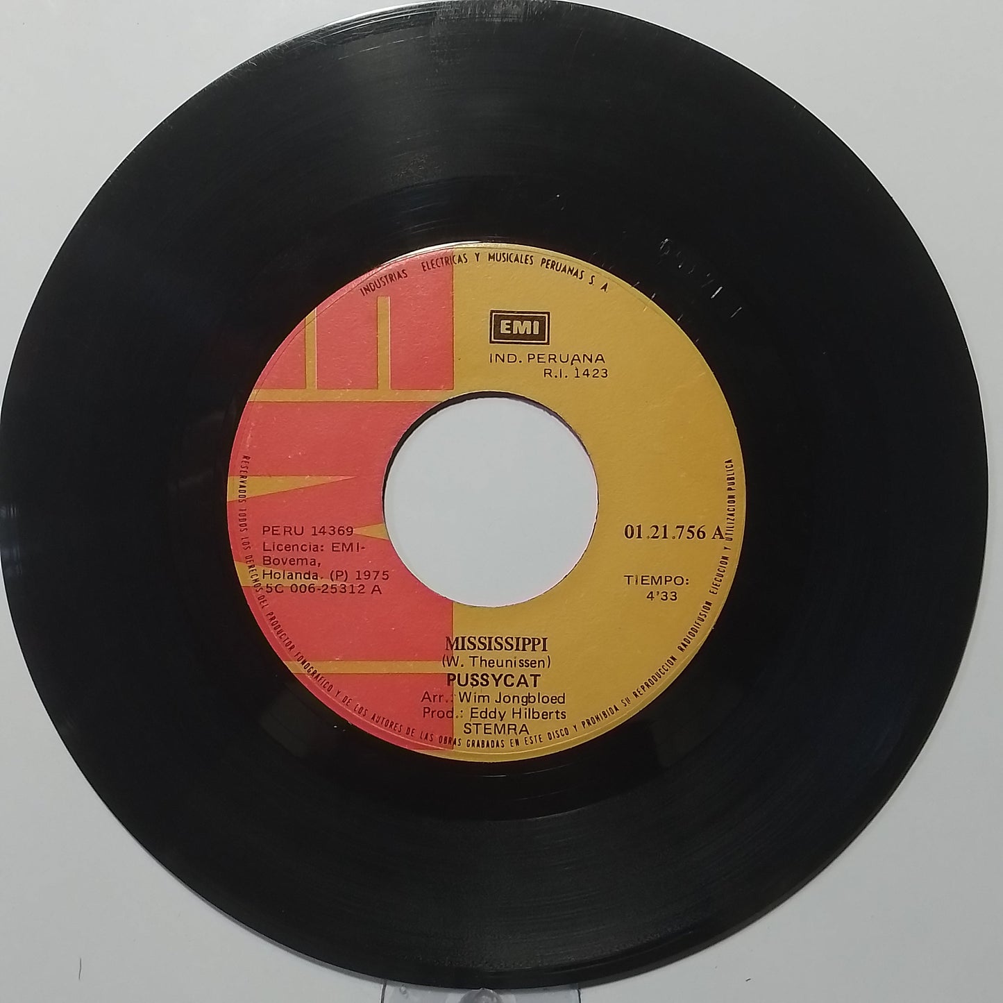 single 7" Pussycat Mississippi / Do It made peru 1975 pop country
