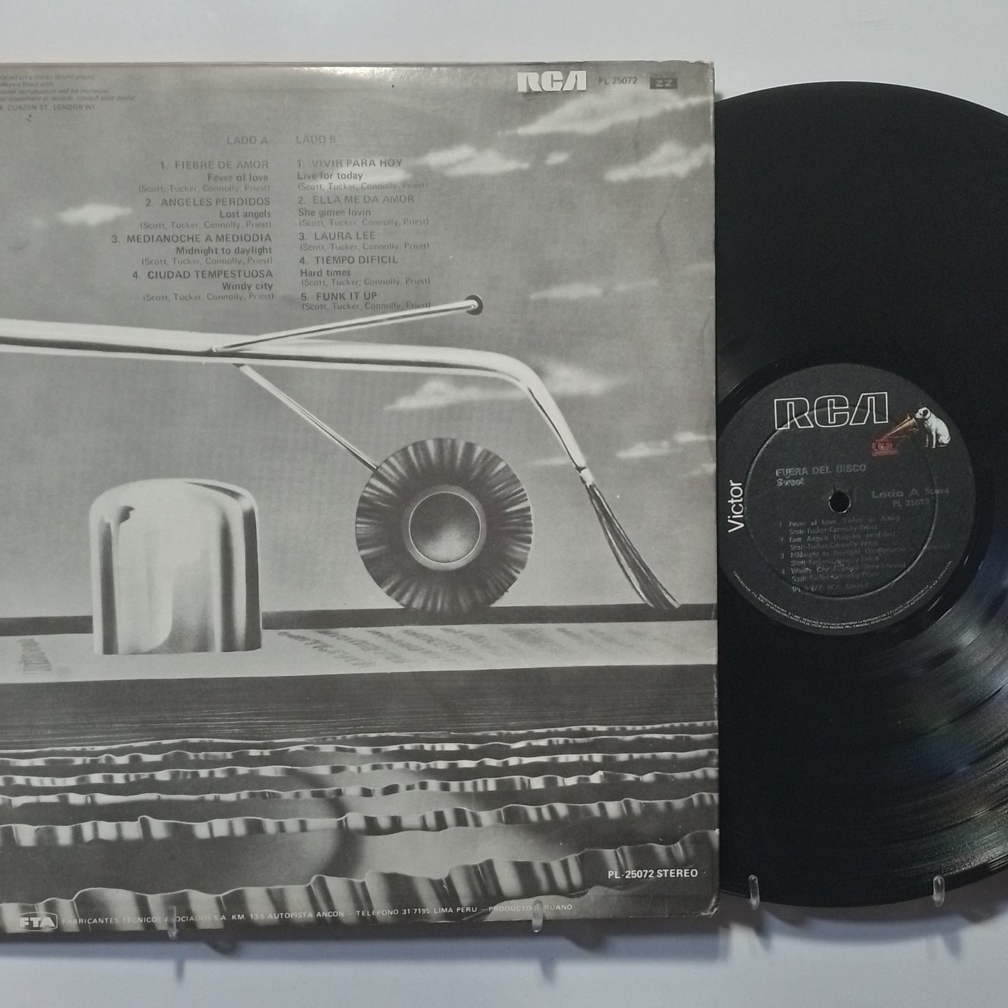 lp Sweet Fuera Del Disco Off The Record made peru 1977 Hard Rock