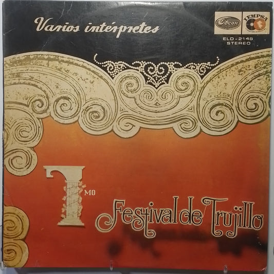 lp 7 festival de la cancion trujillo jose escajadillo cesar altamirano leila varios made peru 1988 criollo folk