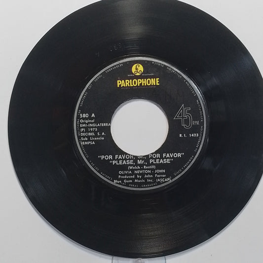 single 7" Olivia Newton John Please Mr Please / And In The Morning made peru 1975 country pop