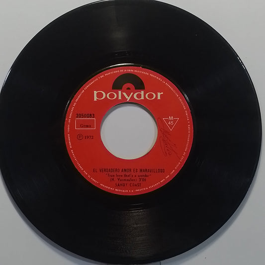 single 7" Sandy Coast True Love Thats A Wonder / If made peru 1971 nederpop