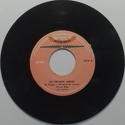 single 7" jimmy ross mi primer amor / sam el triste made peru 1980 electronic disco