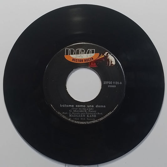 single 7" Madleen Kane Treat Me Like A Lady / Playing For Time made peru 1982 rock