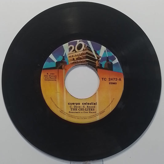 single 7" The Chi Lites Heavenly Body / Strung Out made peru 1980 Soul Disco