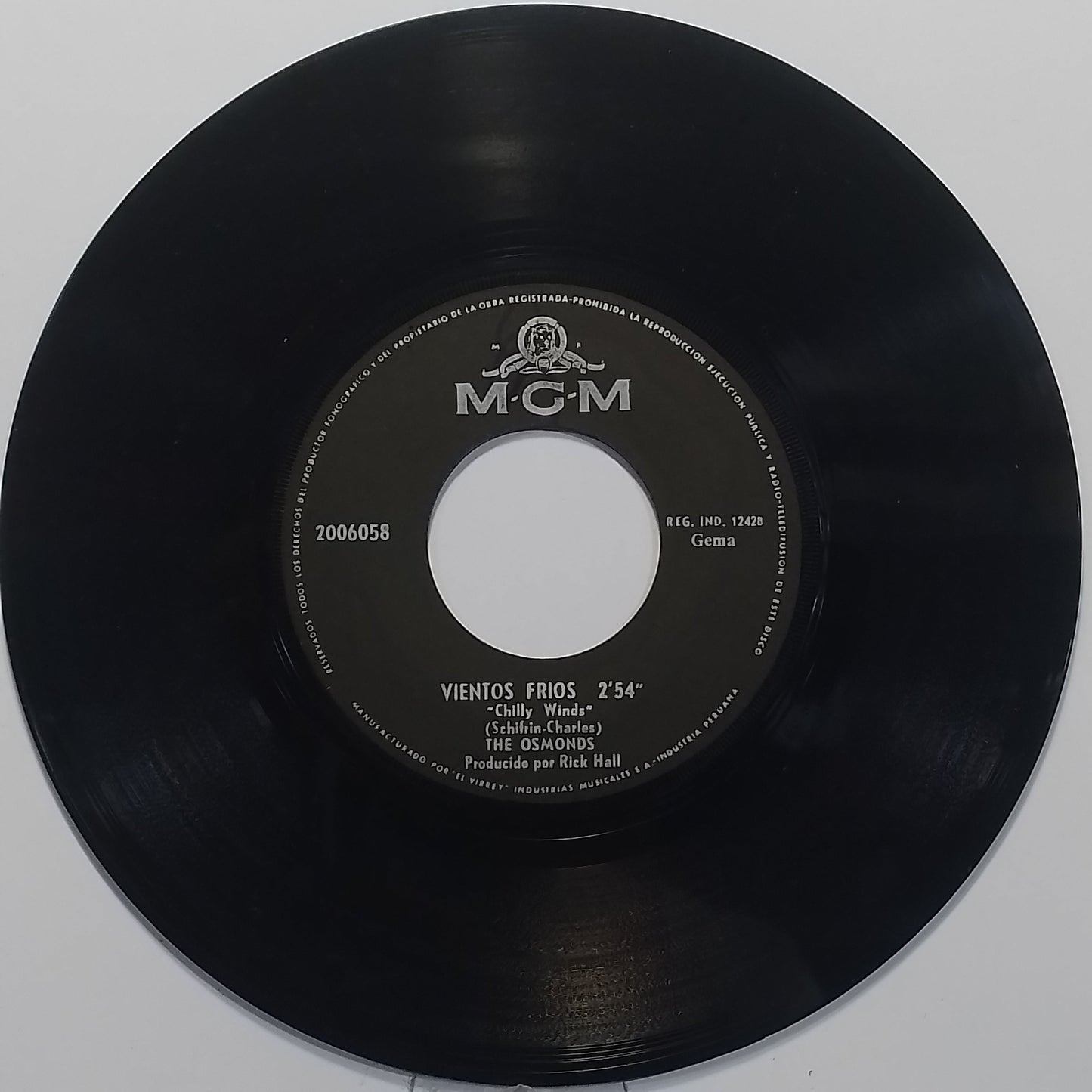 single 7" The Osmonds Double Lovin / Chilly Winds made peru 1971 pop rock