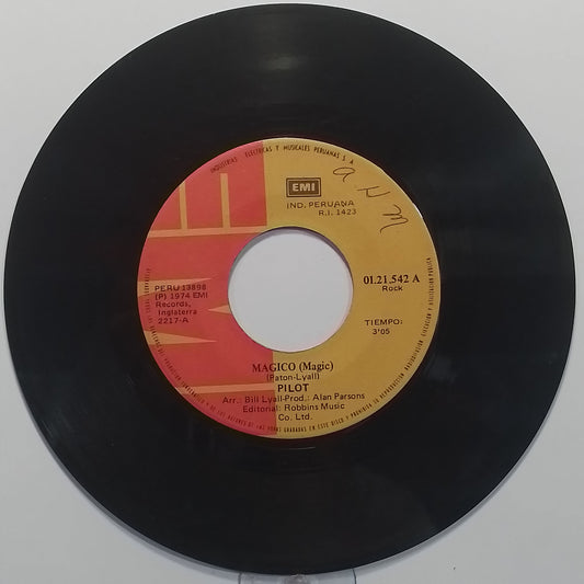 single 7" Pilot Magic / Just Let Me Be made peru 1974 rock
