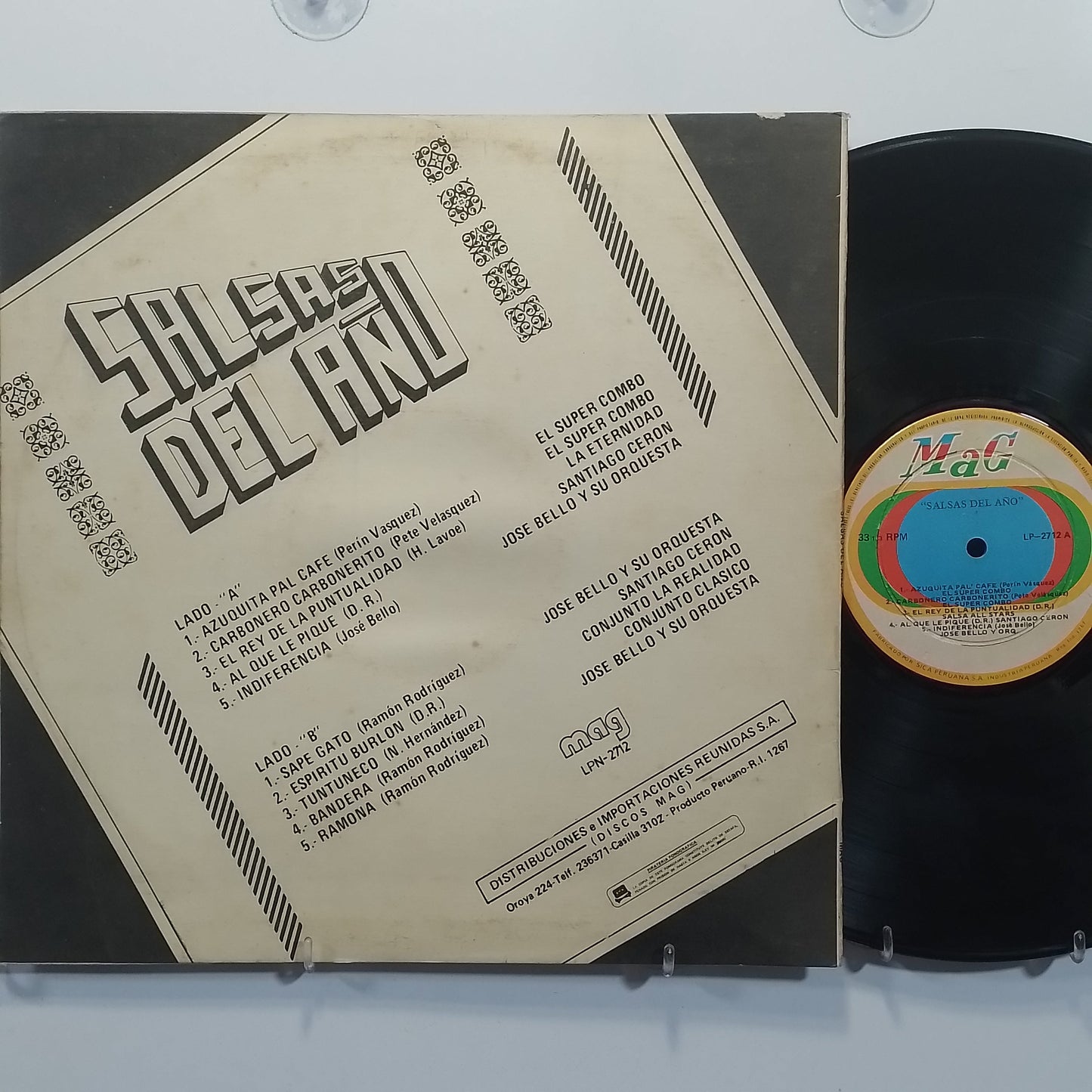 lp Salsas Del Año El Super Combo La Eternidad Conjunto La Realidad varios made peru 1980 salsa