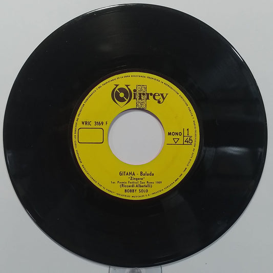single 7" Bobby Solo Gitana / Señorita Señorita made peru 1969 pop