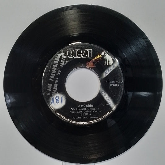 single 7" Perla Estupido / Hipocresia made peru 1975 latin pop