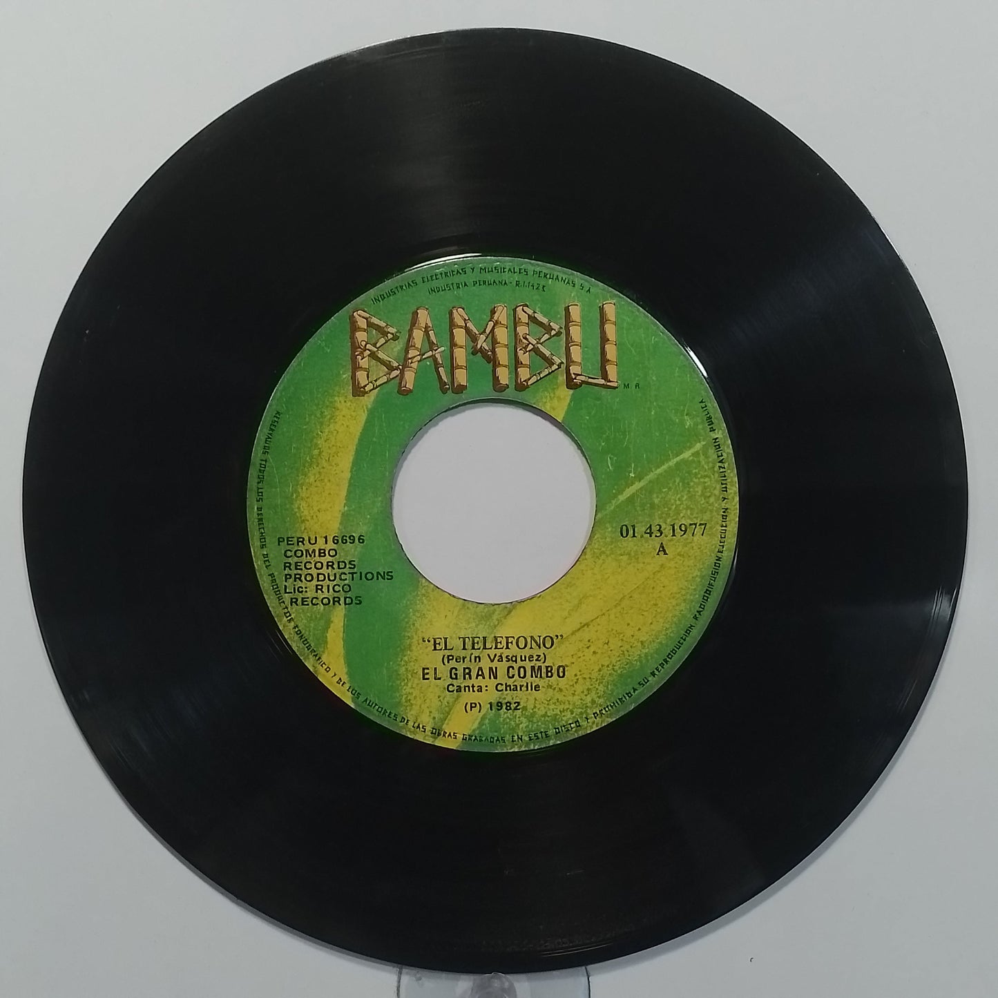 single 7" El Gran Combo El Telefono / Caja De Sorpresas made peru 1982 salsa