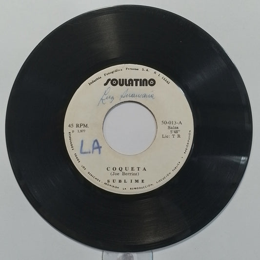 single 7" Sublime Coqueta / Vete made peru 1978 salsa