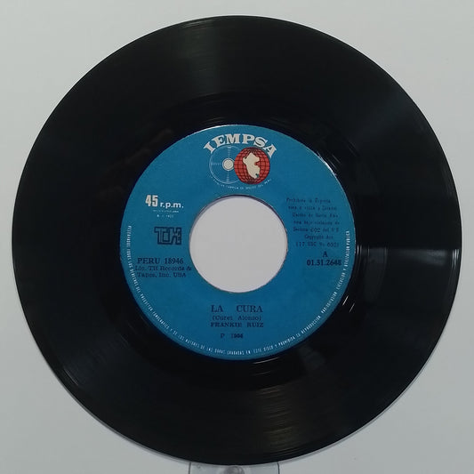 single 7" Frankie Ruiz la Cura / Amor De Un Momento made peru 1986 salsa