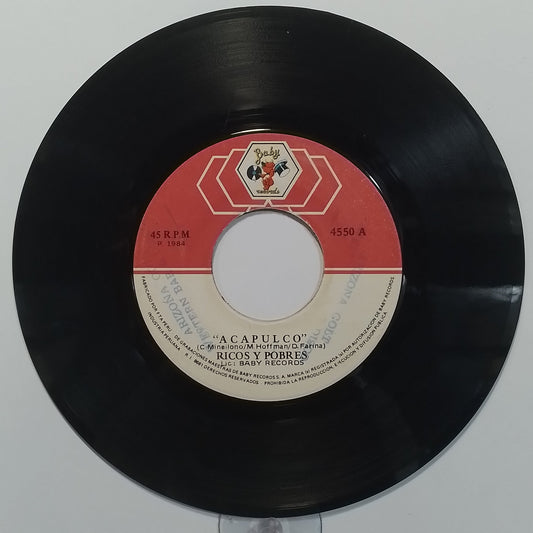 single 7" Ricchi e Poveri Acapulco / Dan Dan made peru 1983 italo disco pop