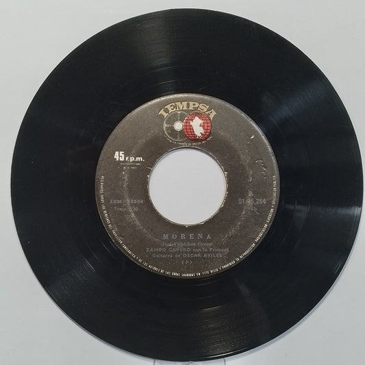 single 7" Zambo Cavero Morena / La Comadre Cocoliche made peru 1974 criollo folk