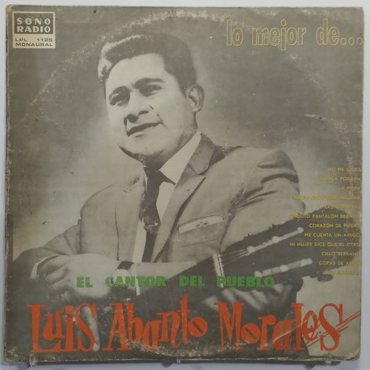 lp Luis Abanto Morales Lo Mejor De Luis Abanto Morales made peru 1980 criollo folk