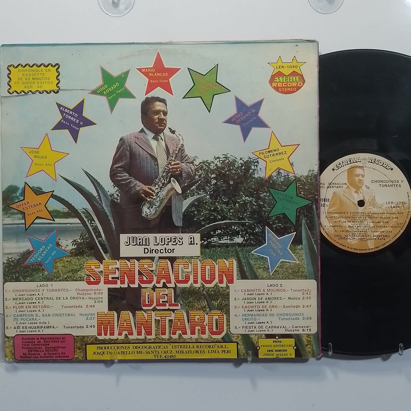 lp orquesta sensacion del mantaro chonguinos y tunantes made peru 1980 huayno folk