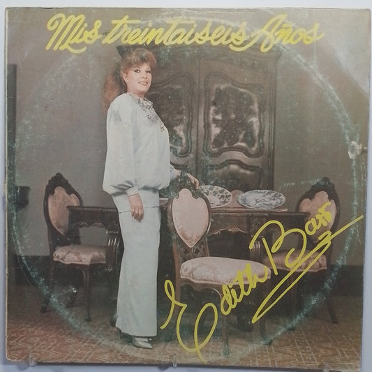 lp Edith Barr Mis treinta y seis años made peru 1986 criollo folk