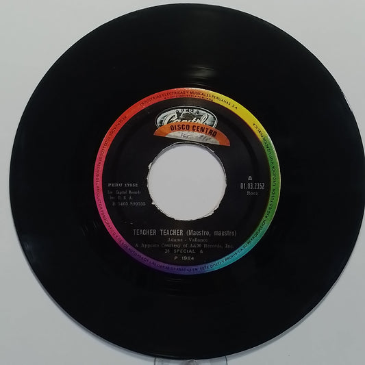 single 7" 38 Special Teacher Teacher / Twentieth Century Fox made Peru 1984 rock