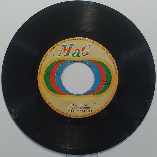 single 7" Los Silverton's La Vuelta / Te Vi Llorar made peru 1967 latin rock