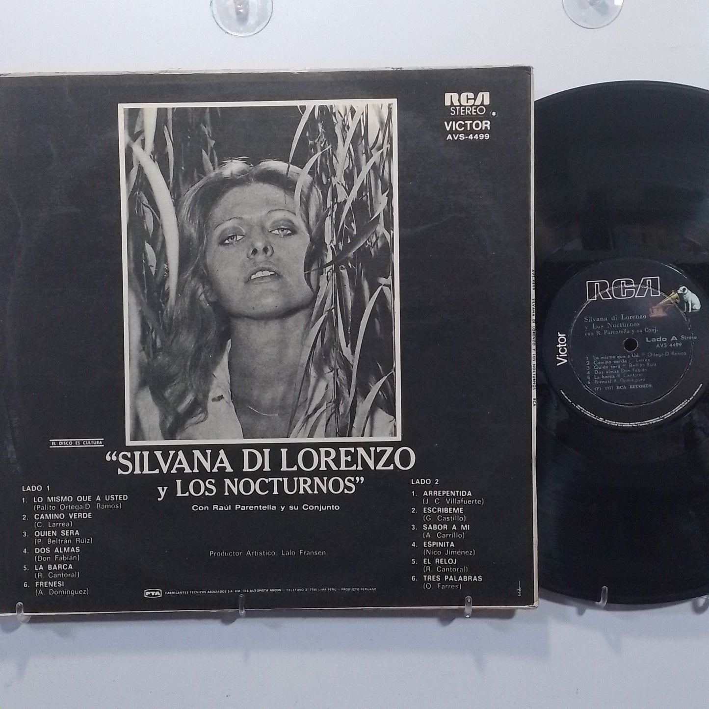 lp Silvana Di Lorenzo Y El Trio Los Nocturnos boleros made peru 1977 latin pop