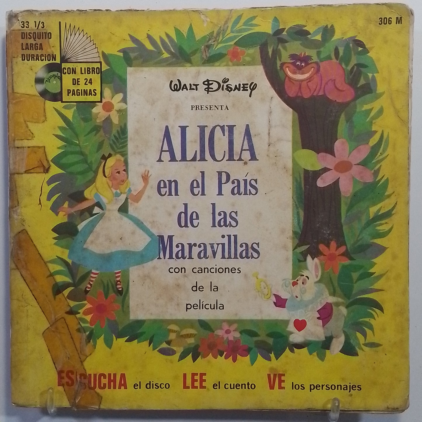 single 7" Alicia En El Pais De Las Maravillas Walt Disney presenta Alicia En El Pais De Las Maravillas made Peru 1978 infantil