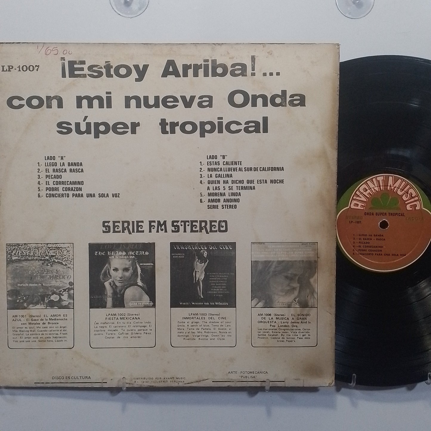 lp Estoy Arriba Con Mi Nueva Onda Super Tropical pacheco y sus all stars claudio fabri barreto y sus salseros varios made peru 1982 boogaloo salsa