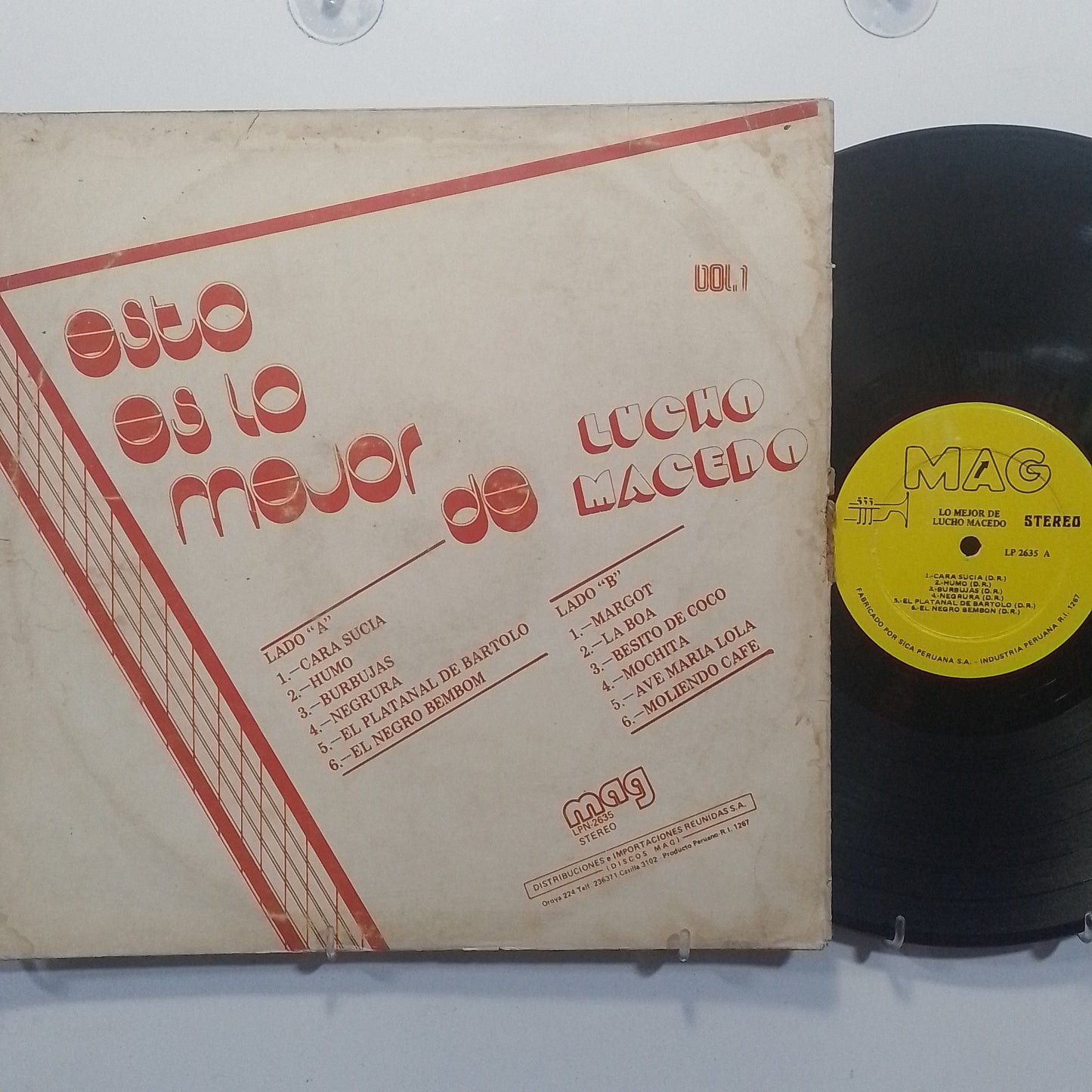 lp Lucho Macedo Esto Es Lo Mejor De Lucho Macedo Vol 1 made peru 1970 boogaloo latin