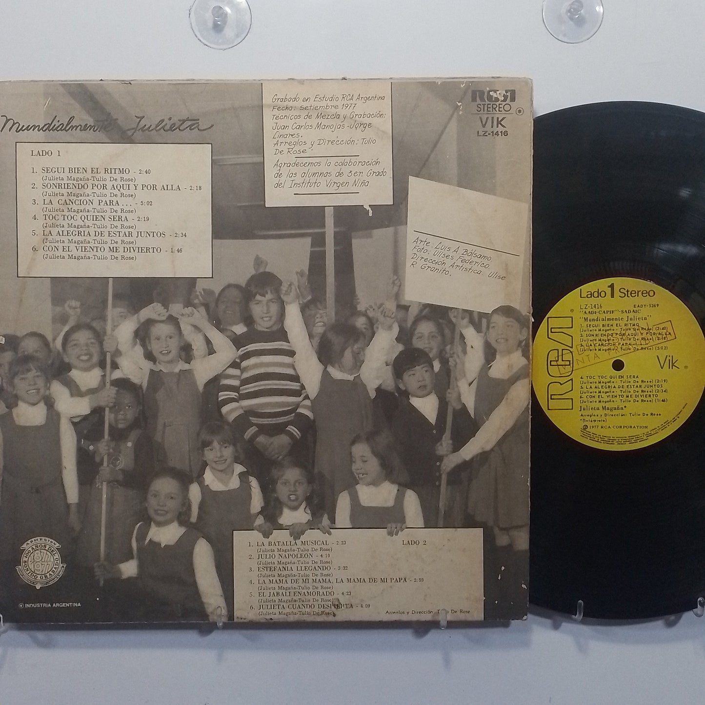 lp Julieta Magaña Mundialmente made argentina 1977 promocional infantil