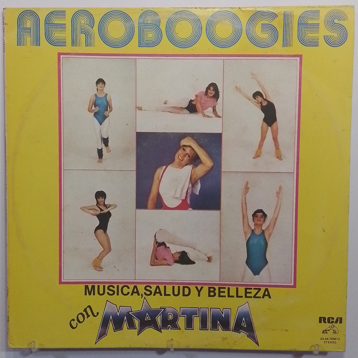 lp aeroboogies con martina musica salud y belleza made peru 1984 con insert aerobicos