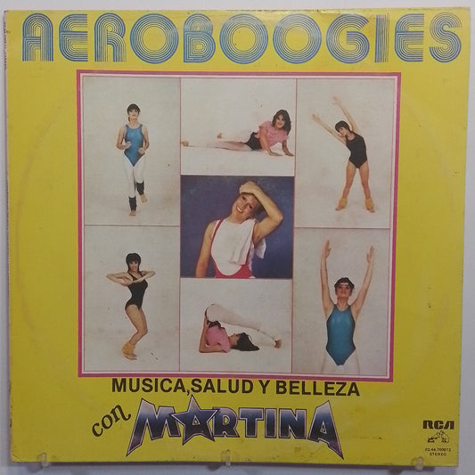 lp aeroboogies con martina musica salud y belleza made peru 1984 con insert aerobicos
