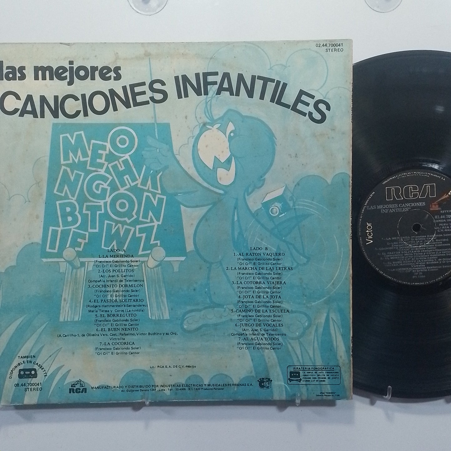 lp las mejores canciones infantiles made peru 1984 infantil