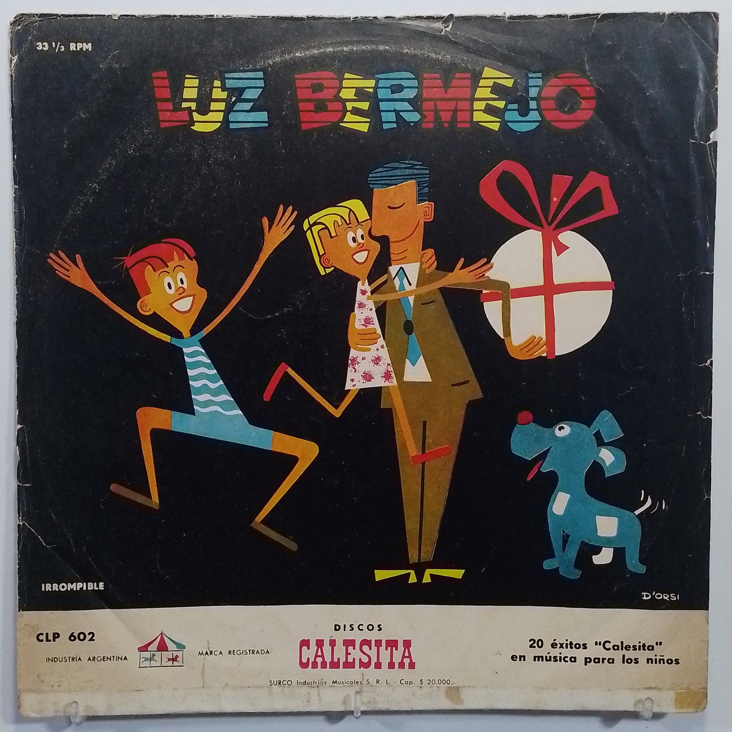 lp 20 exitos calesita luz bermejo made argentina 1955 infantil