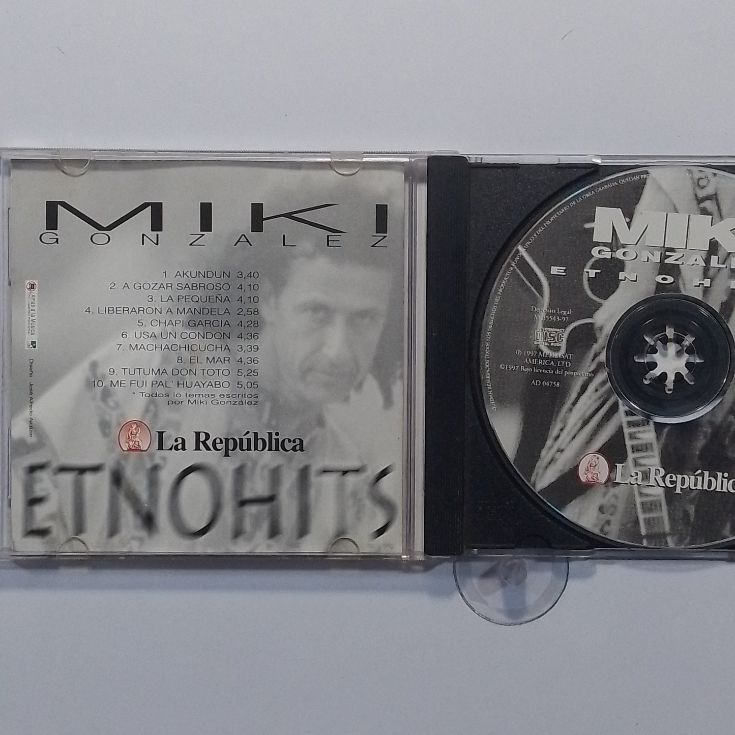 cd Miki Gonzalez Akundun made peru 1997 latin reggae rock