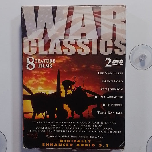 x2 dvd War Classics 8 Movies World War Two Feature Films Box Set on 2 DVD's made usa 2003 accion