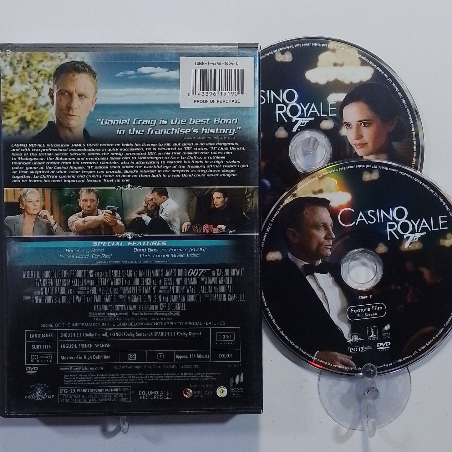 x2 dvd Casino Royale made usa 2006 accion