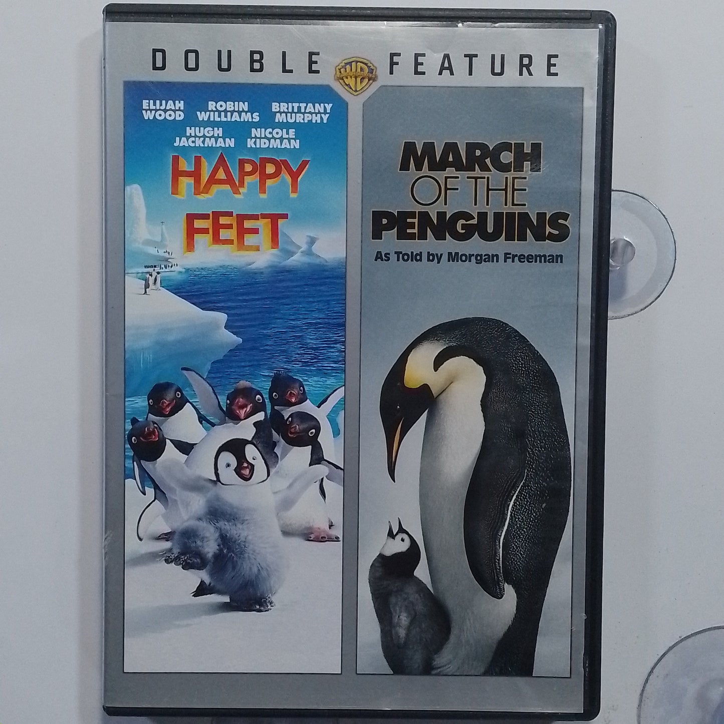 x2 dvd Happy Feet / March of the Penguins double feature made mexico 2012 Family Animated