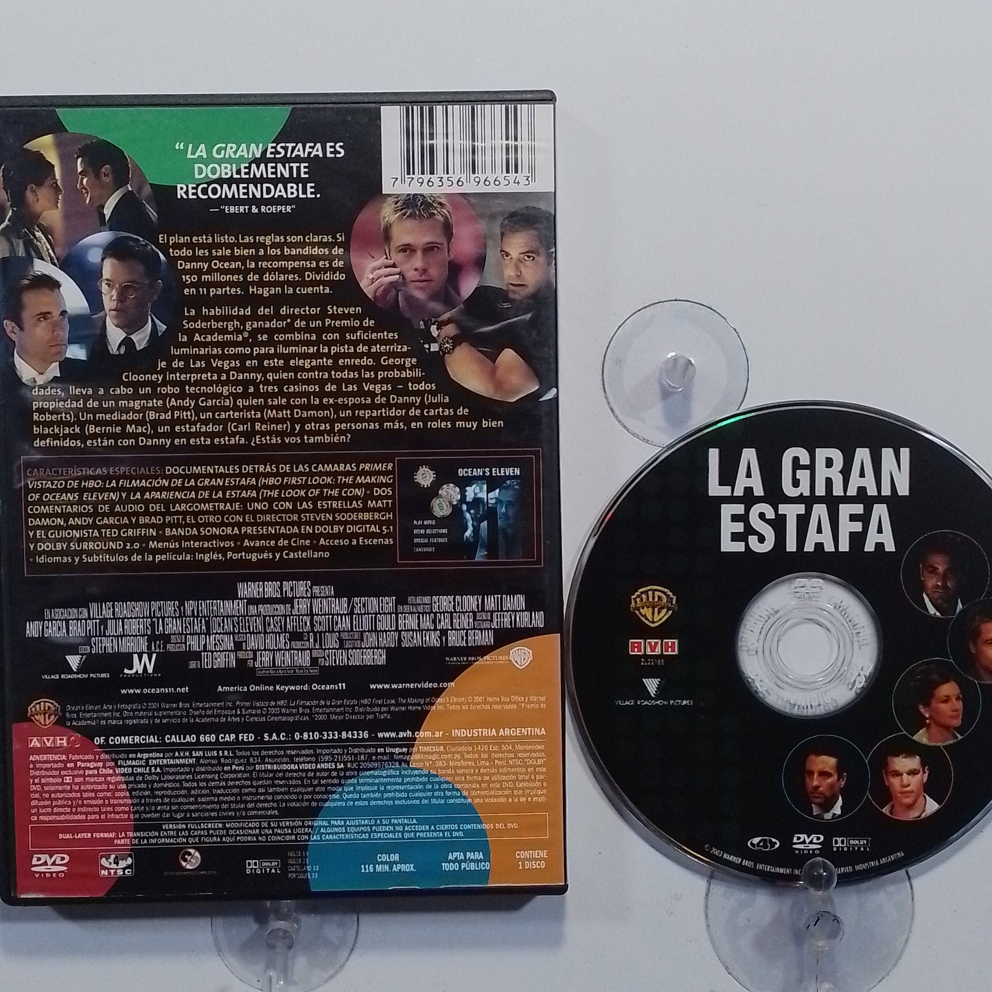 dvd La Gran Estafa Ocean's Eleven made argentina 2002 accion