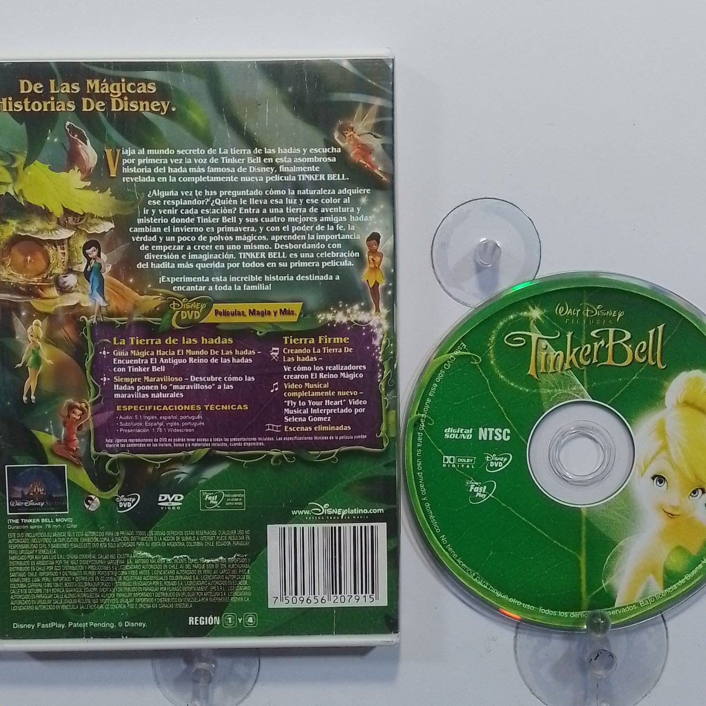 dvd campanita Tinker Bell made argentina 2008 animacion