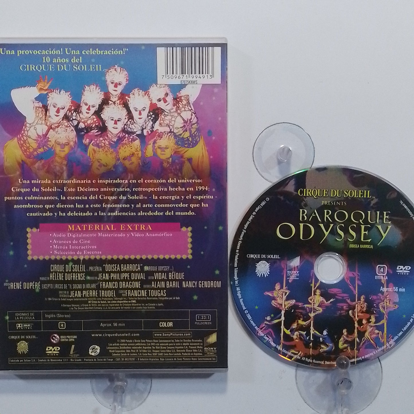 dvd cirque du soleil odisea barroca made argentina 2008 musical