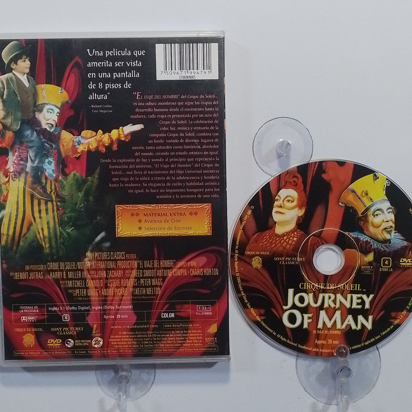 dvd cirque du soleil el viaje del hombre made argentina 2008 musical