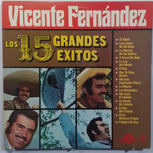 lp Vicente Fernandez Los 15 Grandes Exitos made usa 1980 ranchera folk