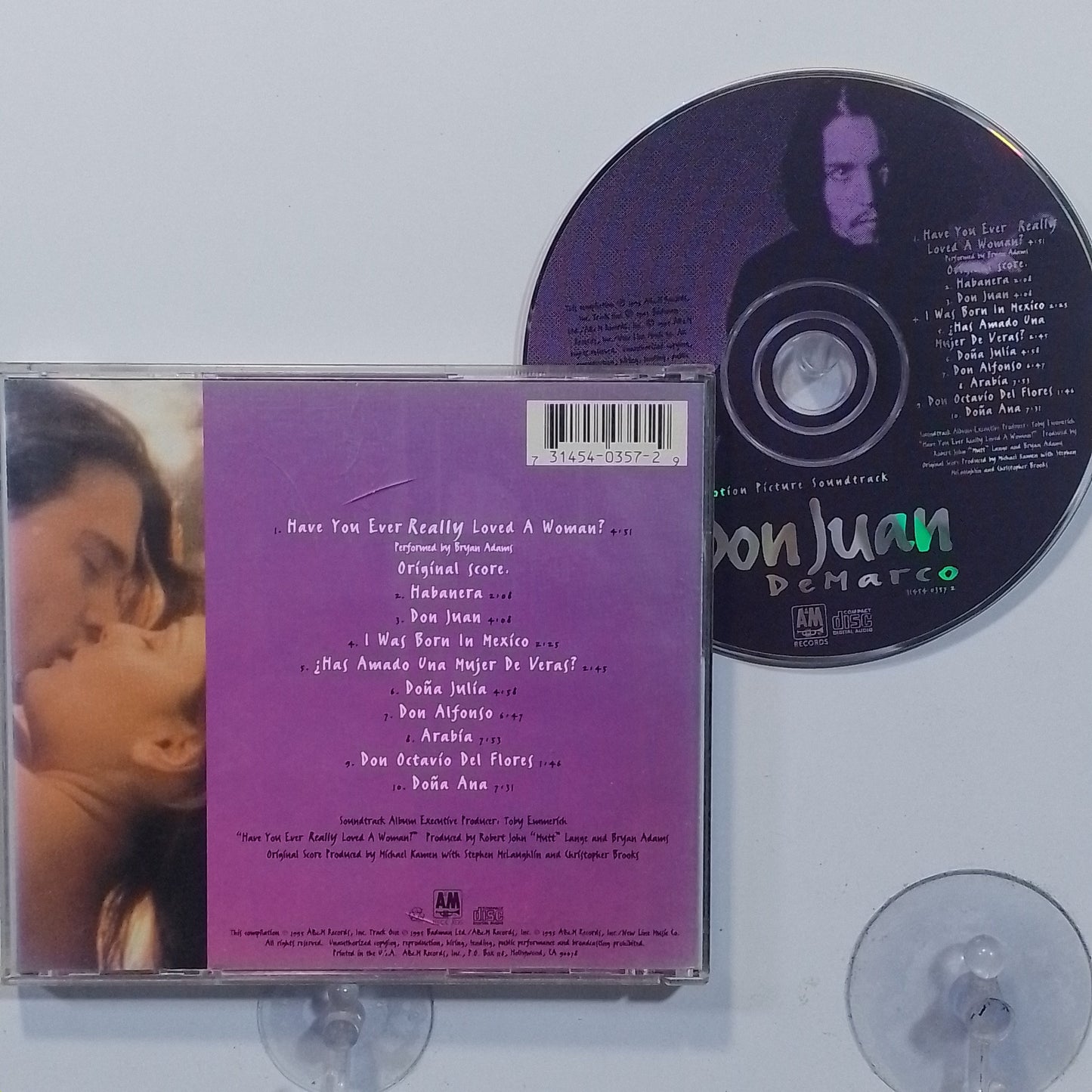 cd Don Juan DeMarco Bryan Adams Michael Kamen made usa 1995 soundtrack