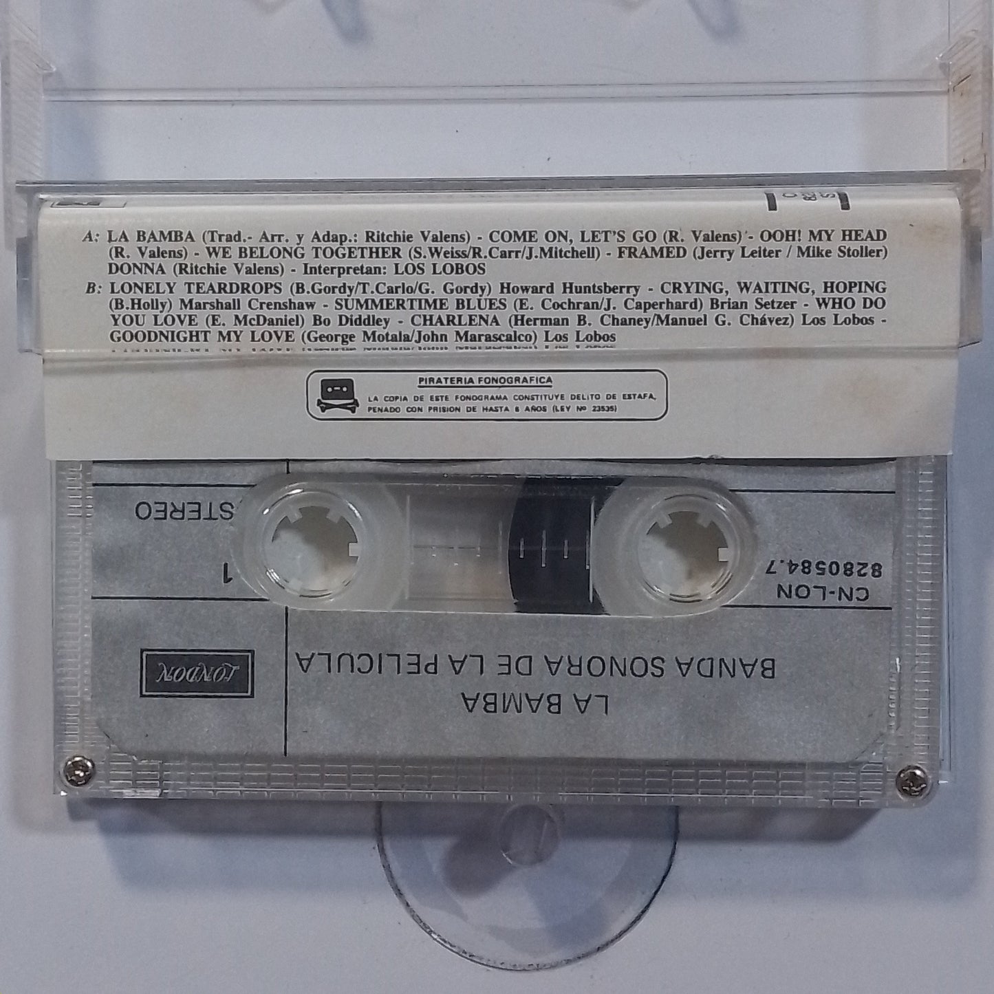 cassette La Bamba Banda Sonora De La PelIcula madeperu 1987 rock