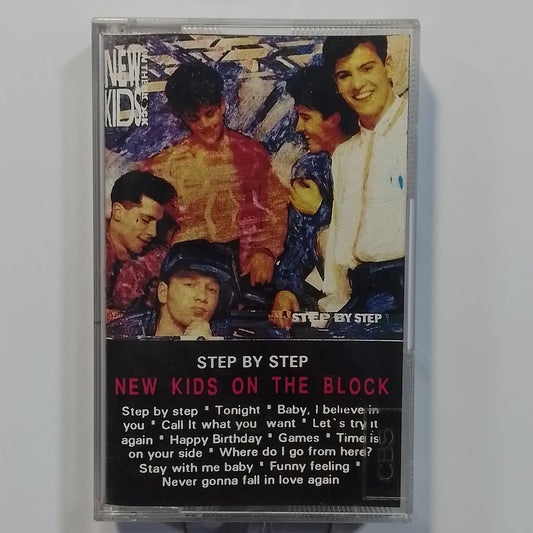 cassette New Kids On The Block Step By Step made peru 1990 pop