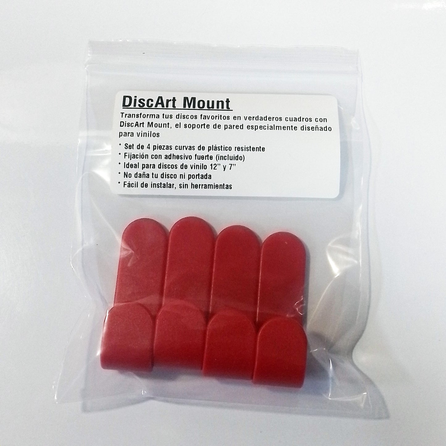 soporte para discos de vinilo lp discart mount facil de instalar rojo