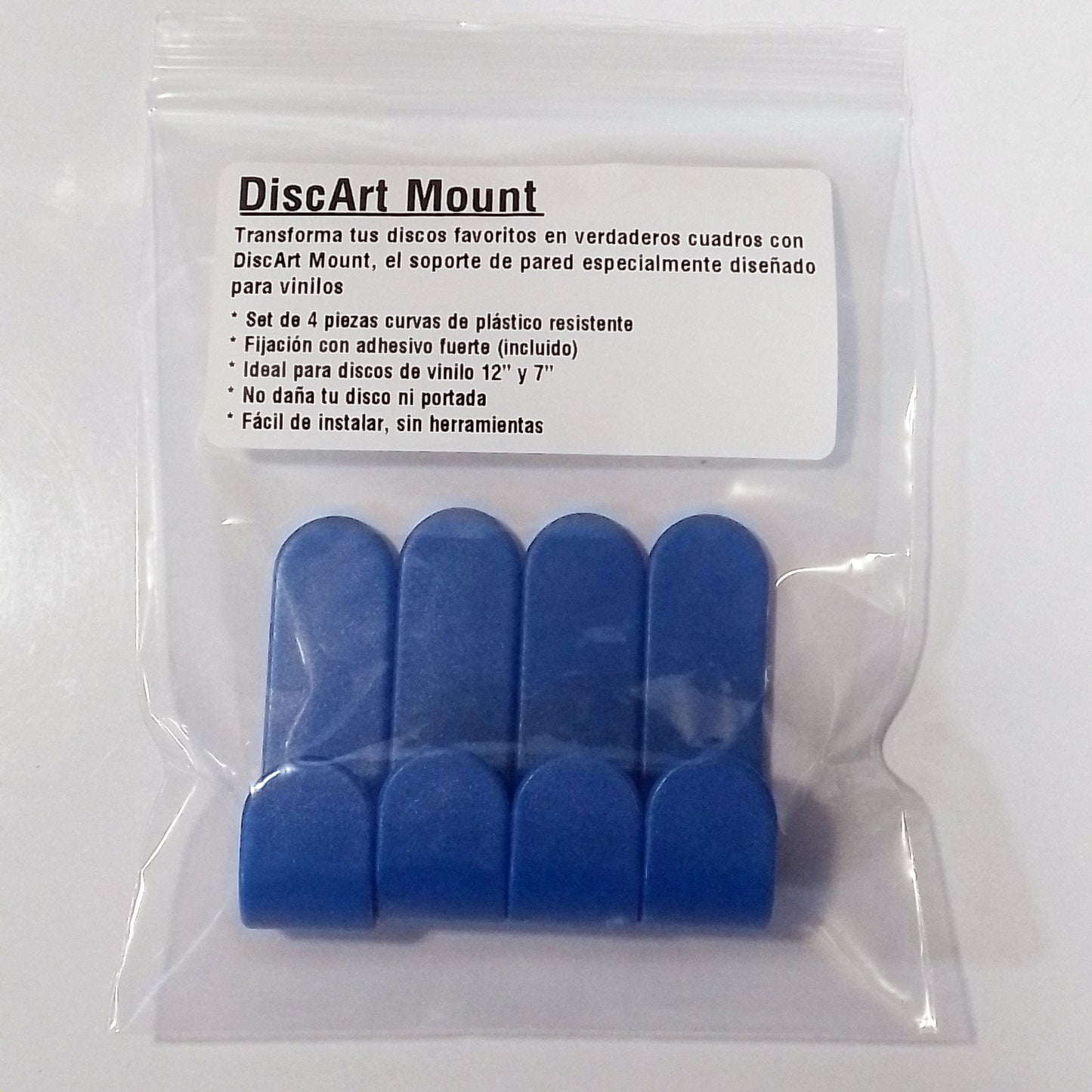 soporte para discos de vinilo lp discart mount facil de instalar azul