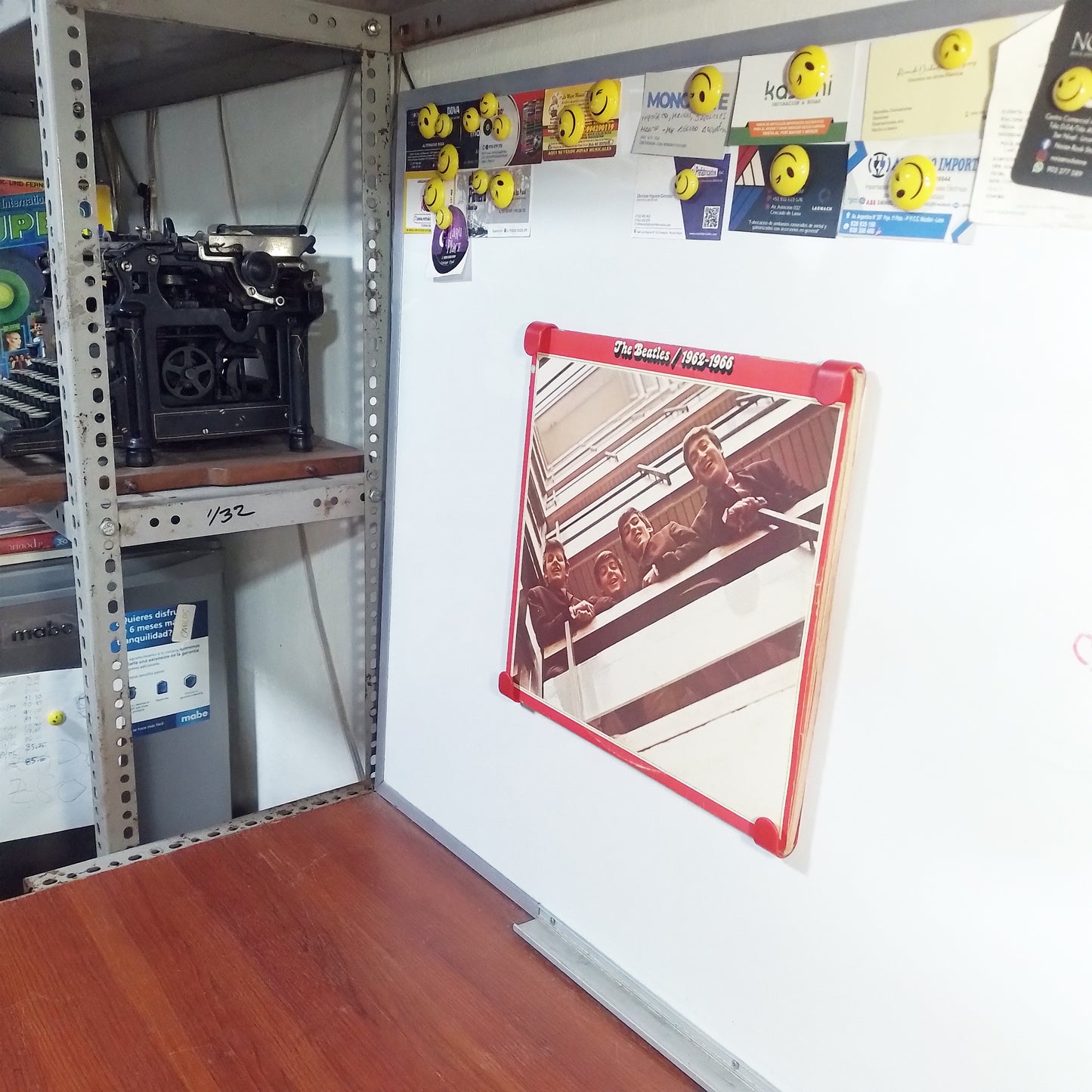 soporte para discos de vinilo lp discart mount facil de instalar rojo