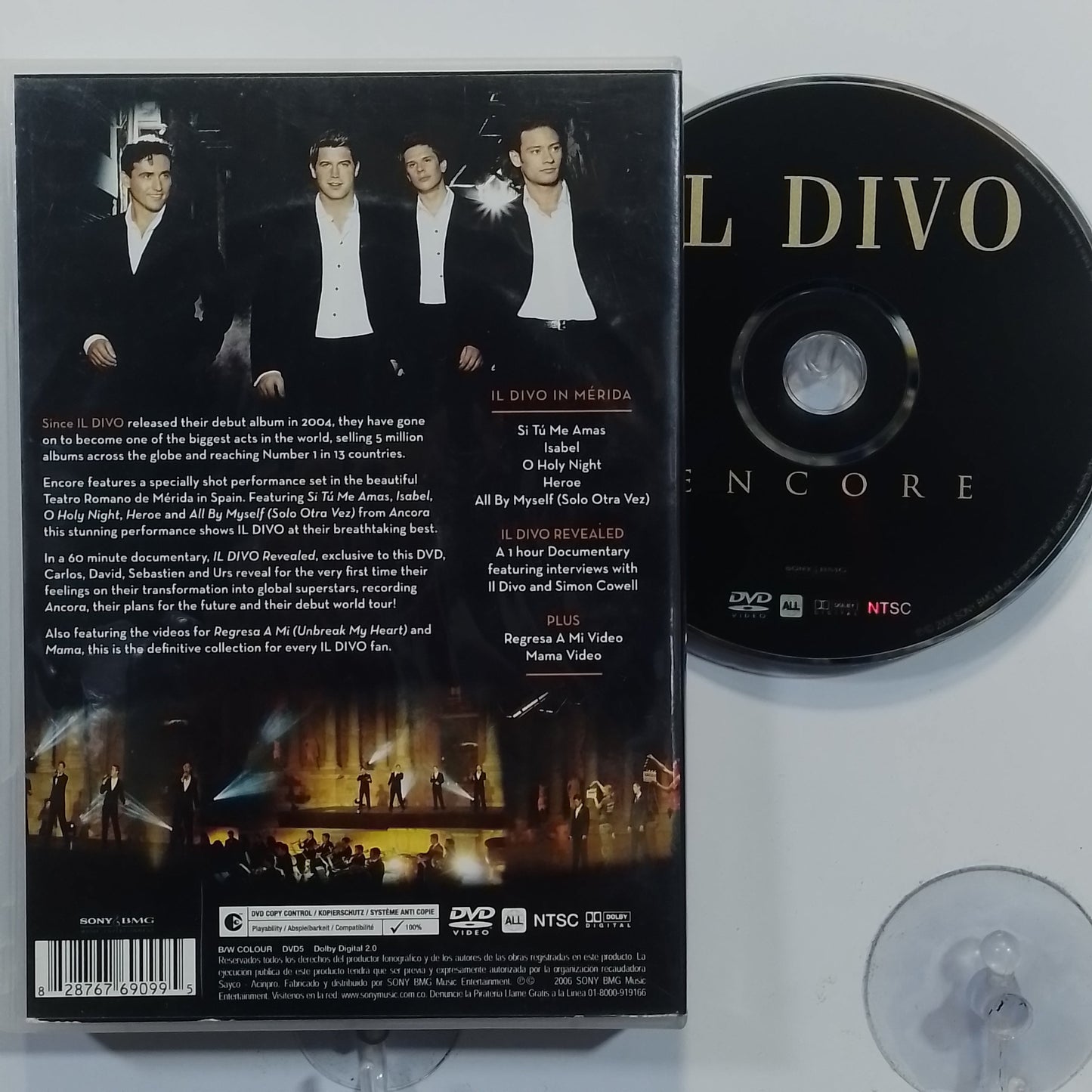 dvd IL Divo Encore made usa 2006 clasical