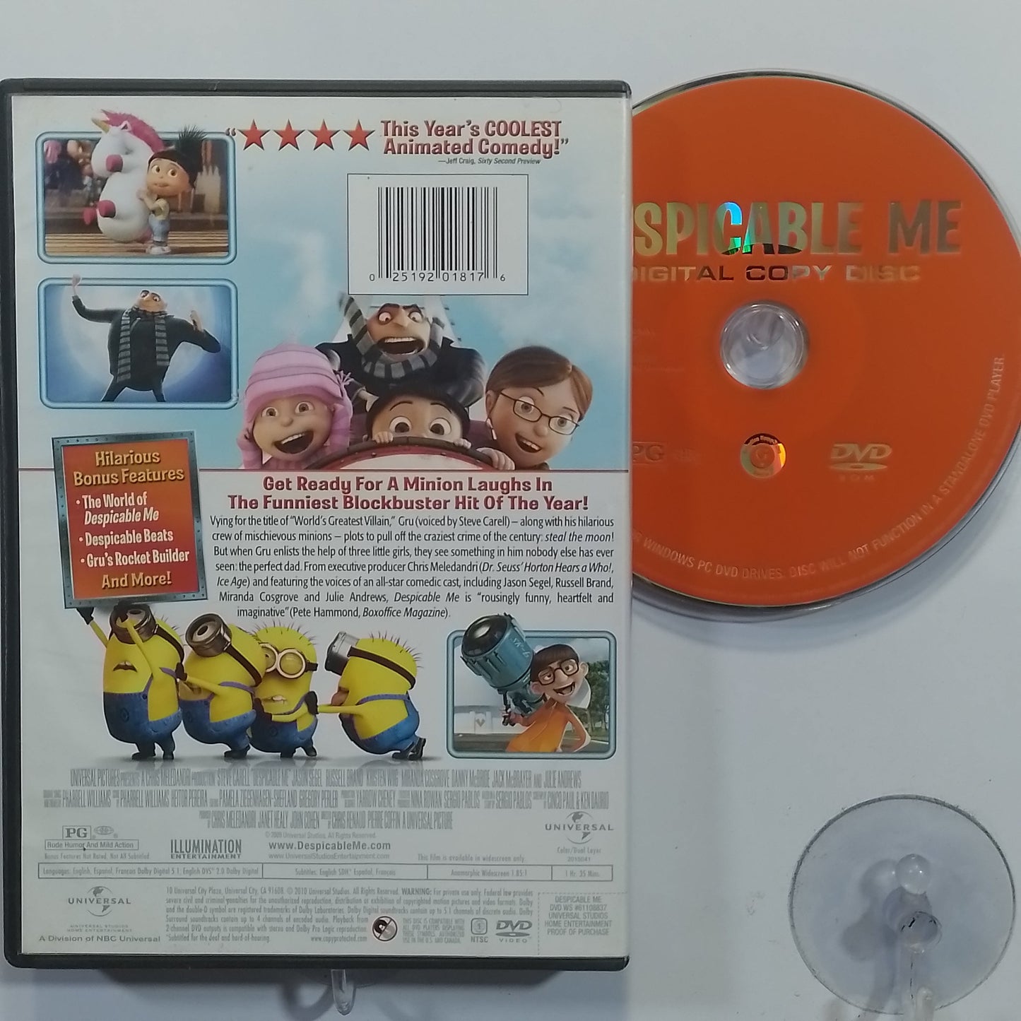 dvd mi villano favorito made usa 2010 animacion