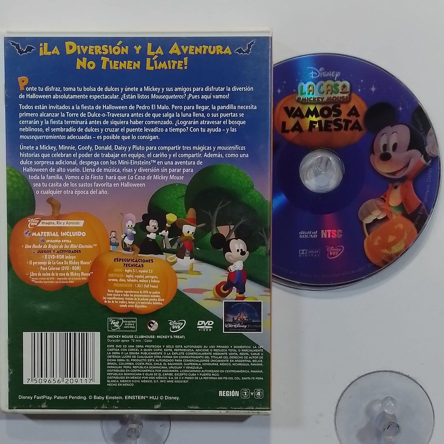 dvd La Casa de Mickey Mouse Vamos a la Fiesta made mexico infantil